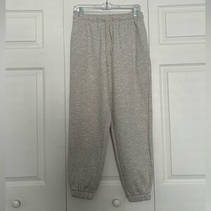 Topshop Light Heather Gray Jogger Sweatpants - Size Petite S - EUC
